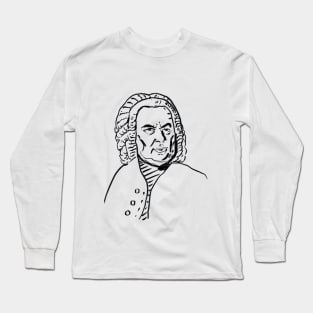 Johann Sebastian Bach - sketch Long Sleeve T-Shirt